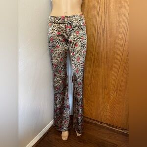 Bebe satin flare pants